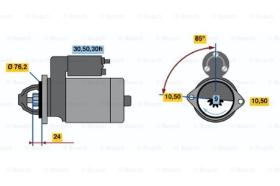 BOSCH 0986017160 - MOTOR DE ARRANQUE