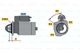 BOSCH 0986017361 - MOTOR DE ARRANQUE