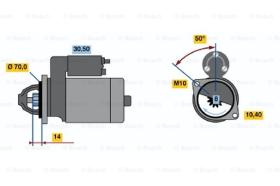 BOSCH 0986017551 - MOTOR DE ARRANQUE