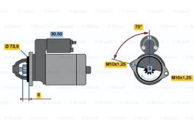 BOSCH 0986017561 - MOTOR DE ARRANQUE