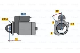 BOSCH 0986017781 - MOTOR DE ARRANQUE