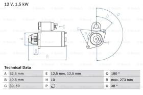 BOSCH 0986018080 - MOTOR DE ARRANQUE