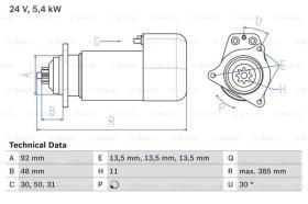 BOSCH 0986018420 - MOTOR DE ARRANQUE