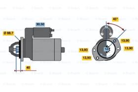 BOSCH 0986018651 - MOTOR DE ARRANQUE