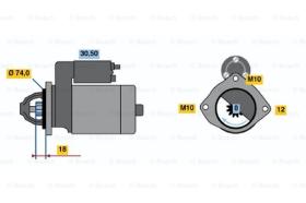 BOSCH 0986018721 - MOTOR DE ARRANQUE