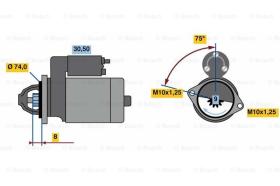 BOSCH 0986018741 - MOTOR DE ARRANQUE