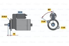 BOSCH 0986018761 - MOTOR DE ARRANQUE