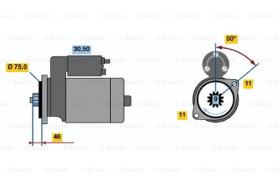 BOSCH 0986019051 - MOTOR DE ARRANQUE