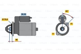 BOSCH 0986019061 - MOTOR DE ARRANQUE