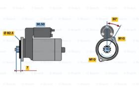 BOSCH 0986019101 - MOTOR DE ARRANQUE