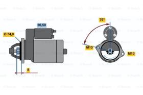 BOSCH 0986019111 - MOTOR DE ARRANQUE