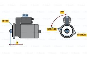 BOSCH 0986020581 - MOTOR DE ARRANQUE