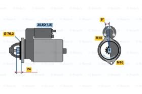 BOSCH 0986021510 - MOTOR DE ARRANQUE