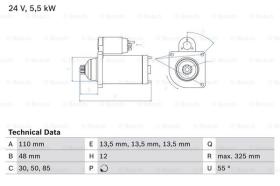 BOSCH 0986022260 - MOTOR DE ARRANQUE