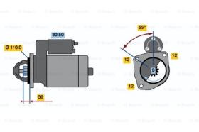 BOSCH 0986022550 - MOTOR DE ARRANQUE