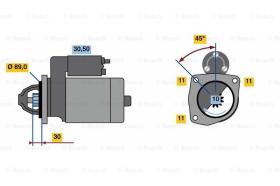 BOSCH 0986022680 - MOTOR DE ARRANQUE