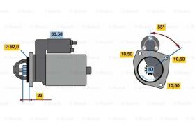 BOSCH 0986022750 - MOTOR DE ARRANQUE