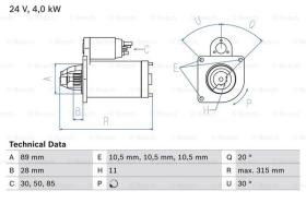 BOSCH 0986023200 - MOTOR DE ARRANQUE