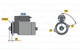 BOSCH 0986023420 - MOTOR DE ARRANQUE