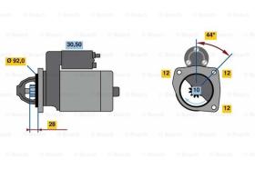 BOSCH 0986023440 - MOTOR DE ARRANQUE