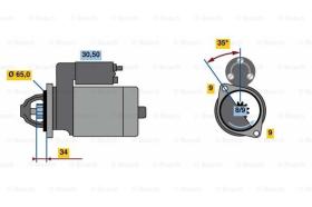 BOSCH 0986023790 - MOTOR DE ARRANQUE