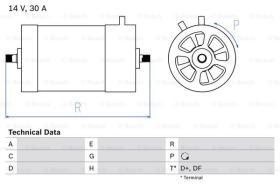 BOSCH 0986030050 - GENERADOR DE CORR.CONT.