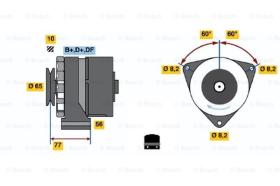 BOSCH 0986030170 - ALTERNADOR