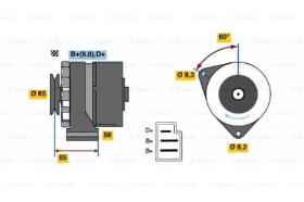 BOSCH 0986031010 - ALTERNADOR