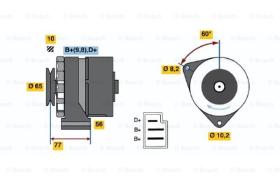 BOSCH 0986031080 - ALTERNADOR