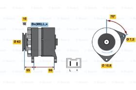 BOSCH 0986031711 - ALTERNADOR