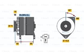 BOSCH 0986033441 - ALTERNADOR