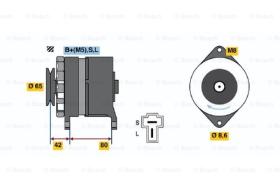 BOSCH 0986033471 - ALTERNADOR