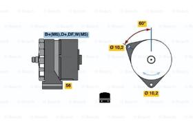 BOSCH 0986033620 - ALTERNADOR