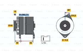 BOSCH 0986033980 - ALTERNADOR