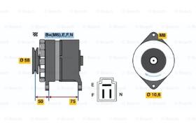 BOSCH 0986034331 - ALTERNADOR