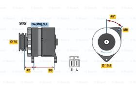 BOSCH 0986035331 - ALTERNADOR