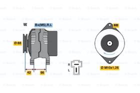 BOSCH 0986035851 - ALTERNADOR