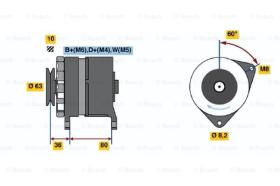 BOSCH 0986036041 - ALTERNADOR