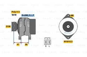 BOSCH 0986036471 - ALTERNADOR