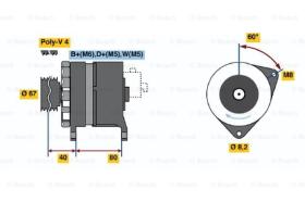 BOSCH 0986036631 - ALTERNADOR