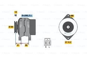 BOSCH 0986037521 - ALTERNADOR