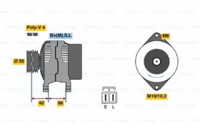 BOSCH 0986037651 - ALTERNADOR