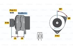 BOSCH 0986037731 - ALTERNADOR