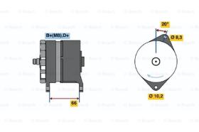 BOSCH 0986038351 - ALTERNADOR