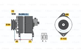 BOSCH 0986038501 - ALTERNADOR