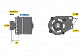 BOSCH 0986038621 - ALTERNADOR