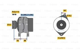 BOSCH 0986038750 - ALTERNADOR