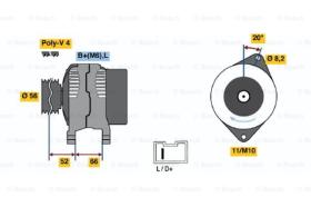 BOSCH 0986038831 - ALTERNADOR