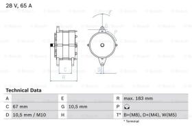 BOSCH 0986039490 - ALTERNADOR