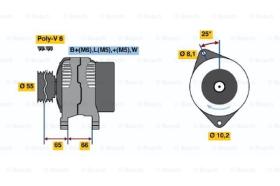 BOSCH 0986039851 - ALTERNADOR